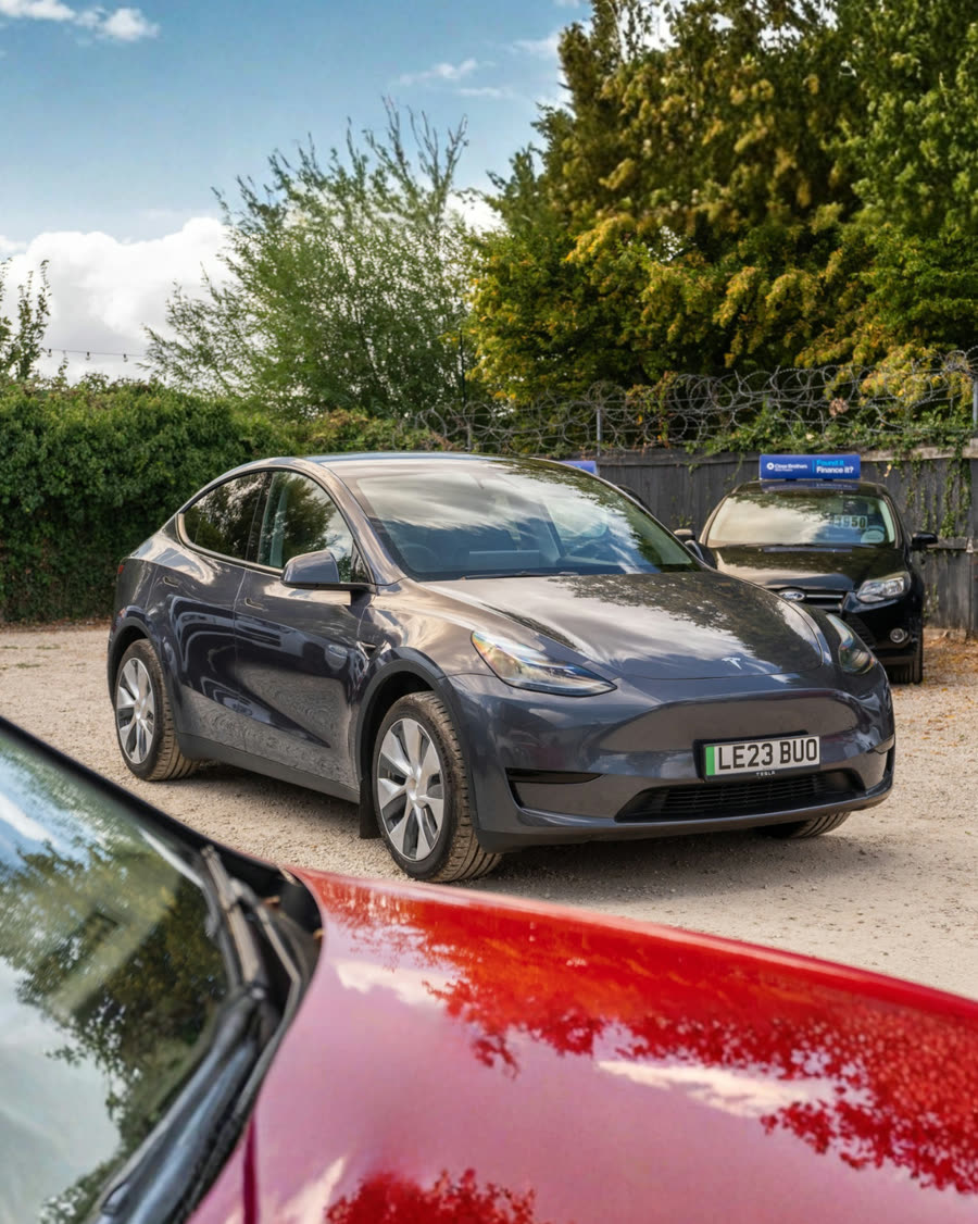 Finished professional photograph of the Tesla Model Y